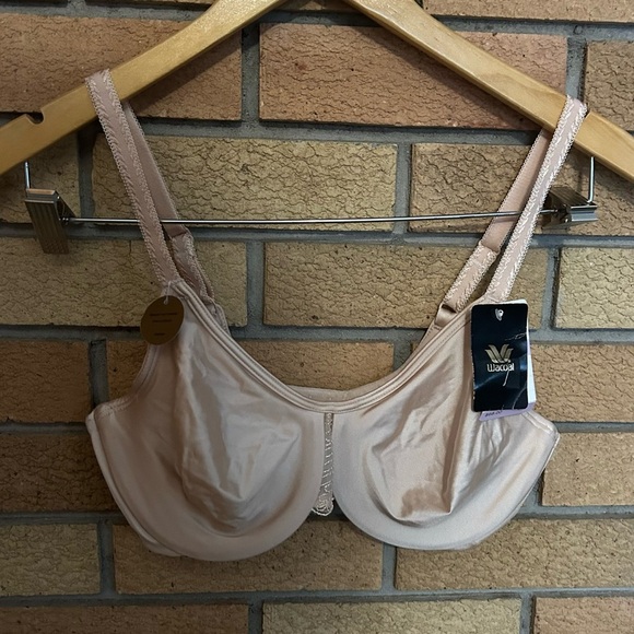 NWT Wacoal Women's Surreal Comfort Underwire Unlined Bra Tan 855335 Size 32D - Picture 1 of 3